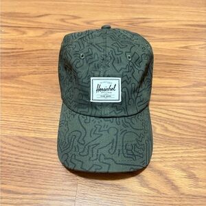 SOLD - Herschel Supply Co for Keith Haring Curved Brim Cap - Army Green